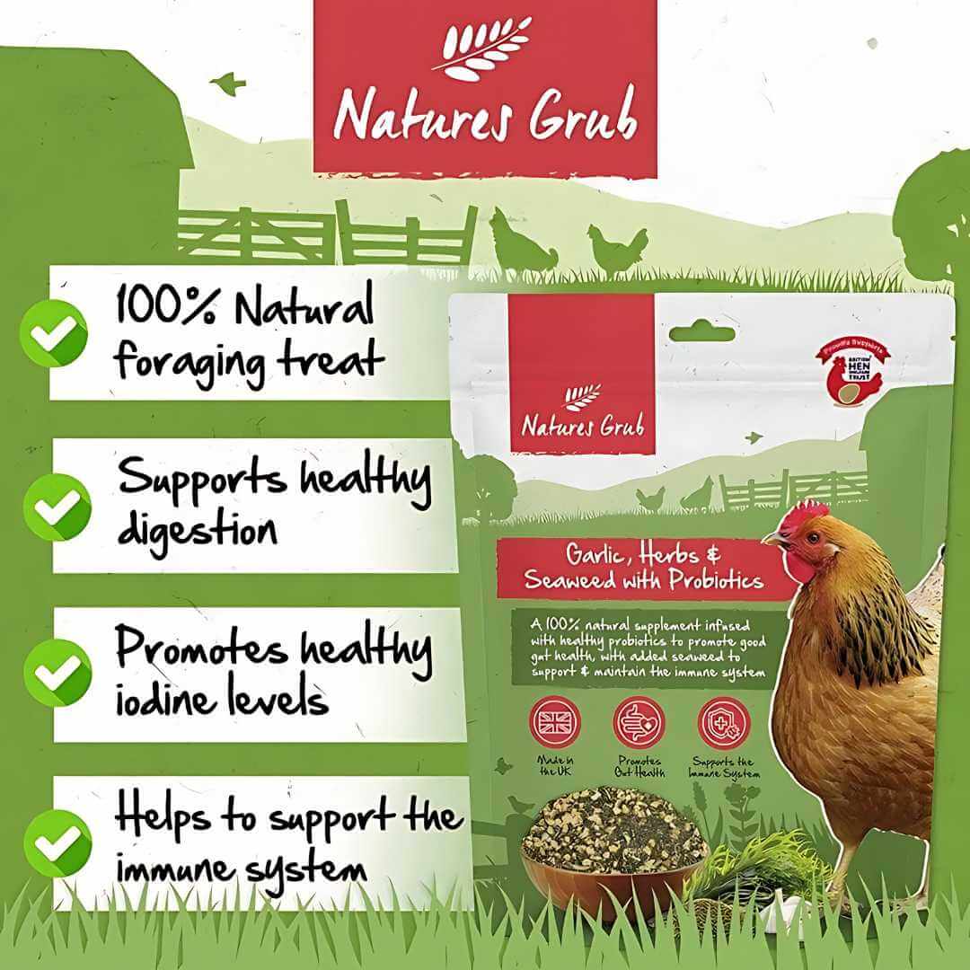 Garlic, Herbs & Seaweed for Chickens