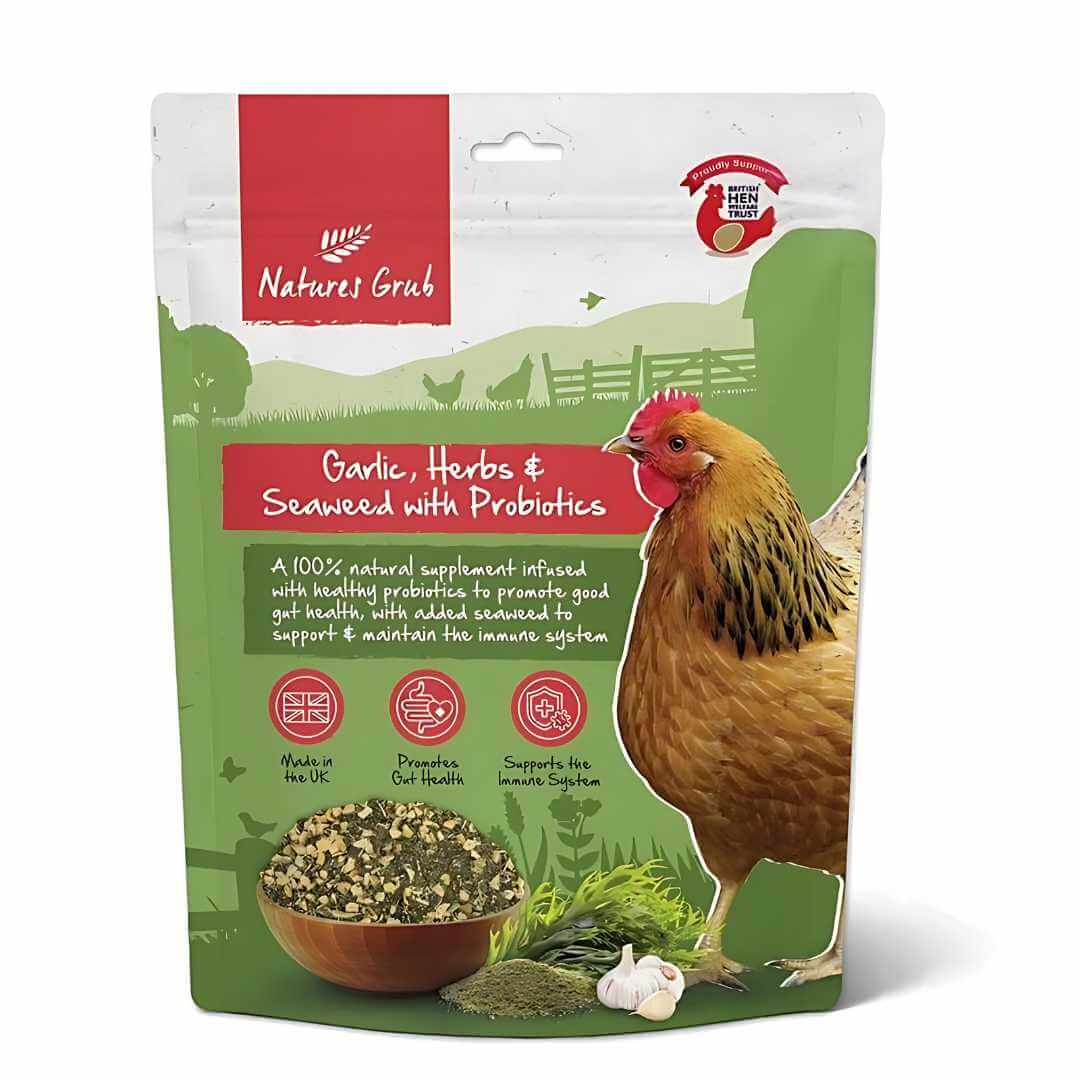 Garlic, Herbs & Seaweed for Chickens