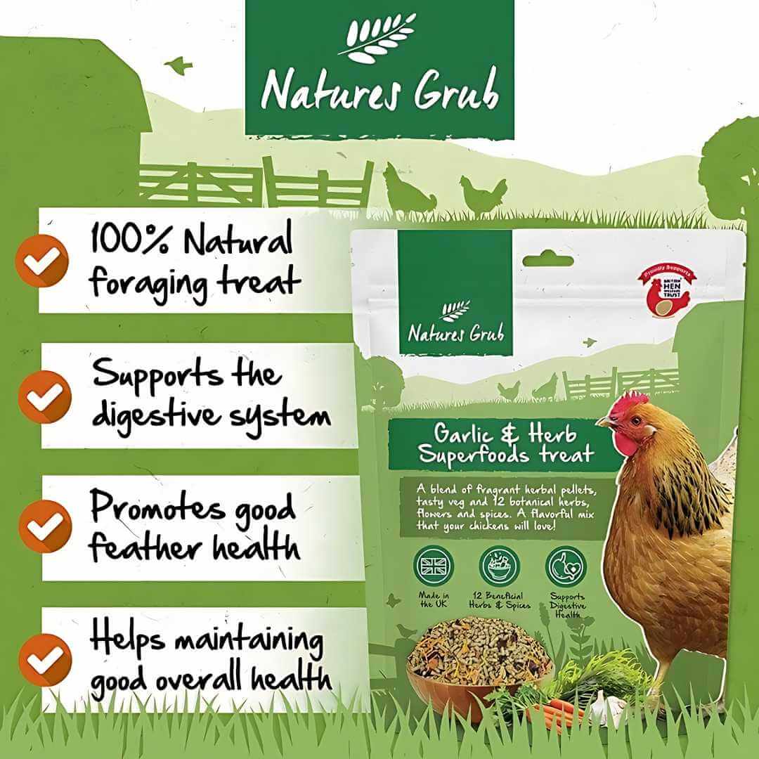 Garlic & Herb Superfoods Treat for Chickens