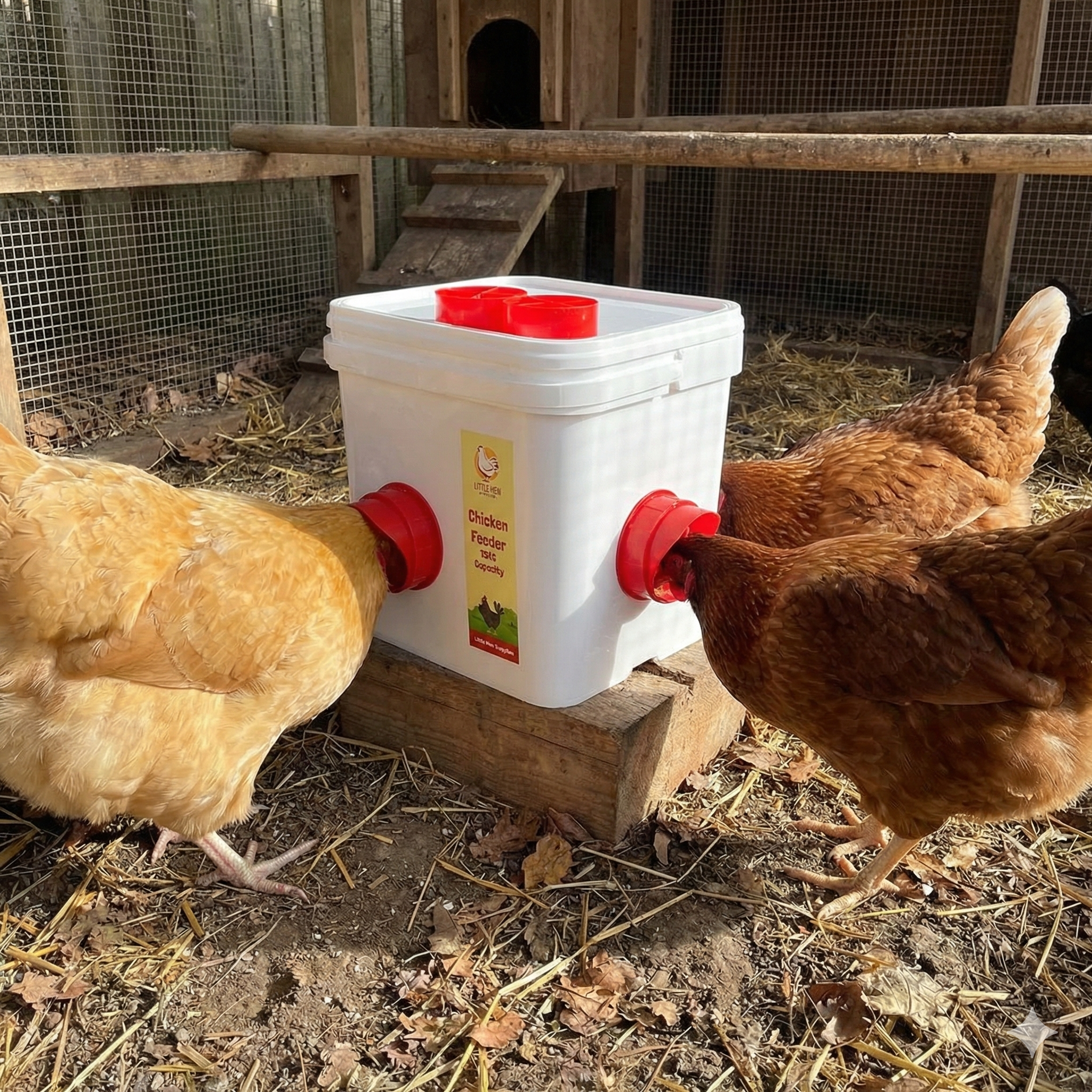 Chicken Feeder - 15KG No Waste Poultry Feeder